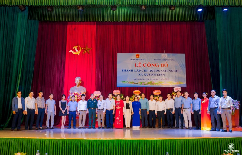 Lễ công bố thành lập chi hội doanh nghiệp xã Quỳnh Liên
