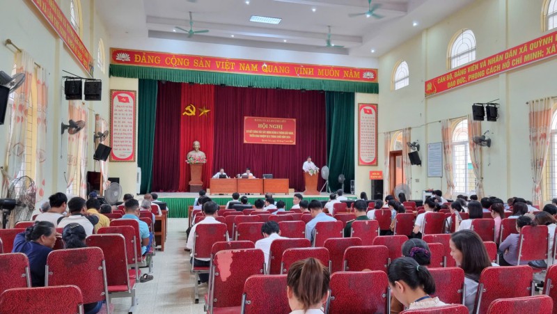 Đảng ủy xã tổ chức sơ kết công tác xây dựng đảng 6 tháng đầu năm 2024